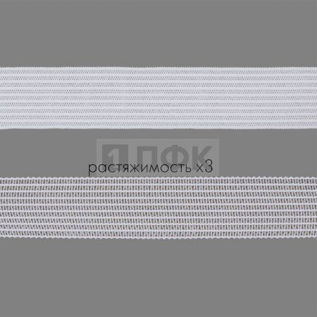 Резинка вязанная 20мм 6 гр/м цв белый (рул 40м/уп 600м) Резинка вязанная 20мм 6 гр/м цв белый (рул 40м/уп 600м)