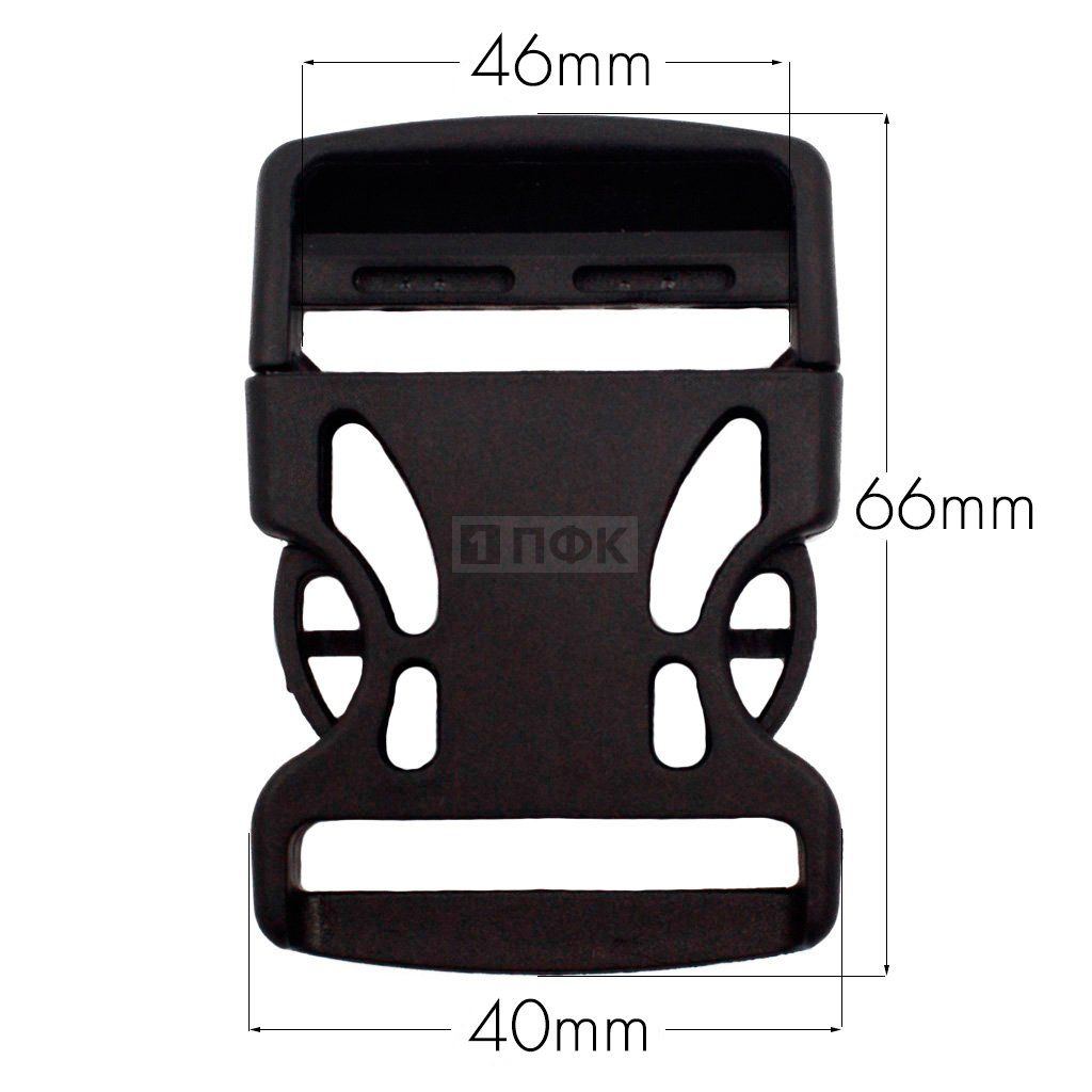Фастекс Ф-40/3 (защелка-трезубец) ПП 40мм цв черный (уп 1000шт) — ПФКР Фастекс Ф-40/3 (защелка-трезубец) ПП 40мм цв черный (уп 1000шт)