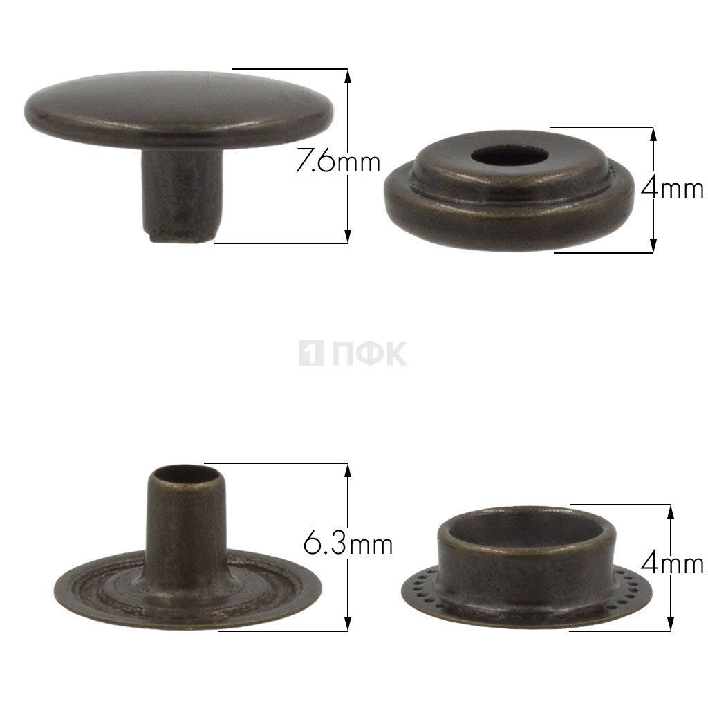 Кнопка для одежды 15мм №61 латунь цв антик (уп 720шт) NEW STAR — ПФКР Кнопка для одежды 15мм №61 латунь цв антик (уп 720шт) NEW STAR