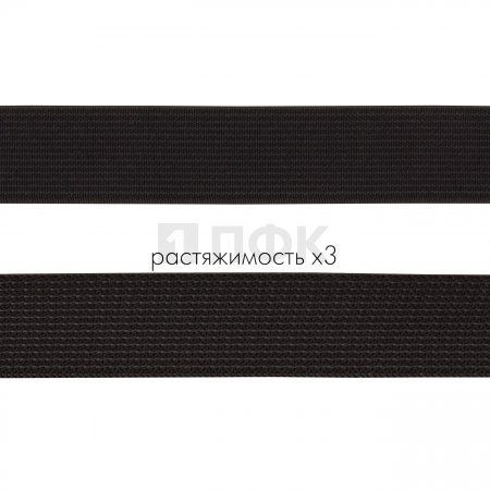 Резинка тканая 20мм 12,70 гр/м цв черный (уп 20м/800м) РБ Резинка тканая 20мм 12,70 гр/м цв черный (уп 20м/800м) РБ