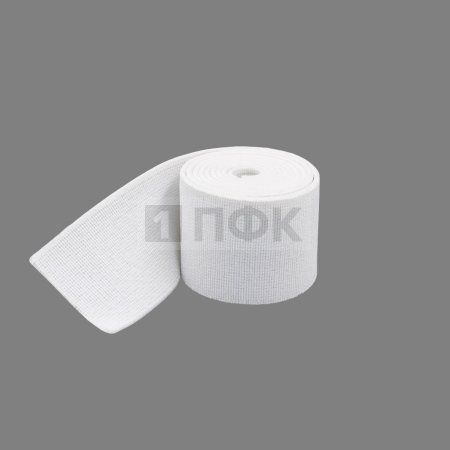 Башмачная резинка 80мм цв белый (уп 25м/150м) 