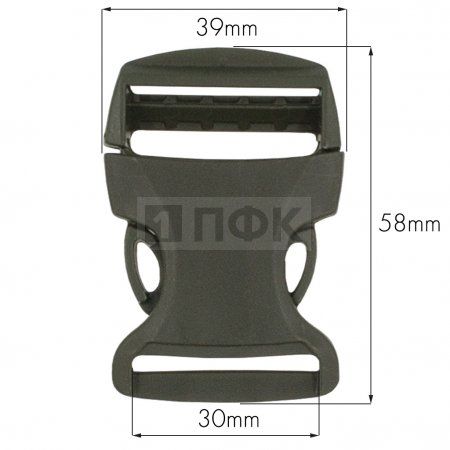 Фастекс БФ-30 (защелка-трезубец) ПП 30мм цв хаки (уп 1000шт) Фастекс БФ-30 (защелка-трезубец) ПП 30мм цв хаки (уп 1000шт)