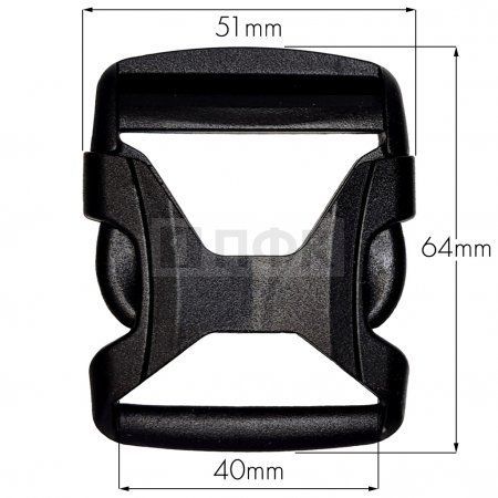 Фастекс (защелка-трезубец) ПА 40мм "ХОНДА" цв черный (уп 100шт) Фастекс (защелка-трезубец) ПА 40мм "ХОНДА" цв черный (уп 100шт)