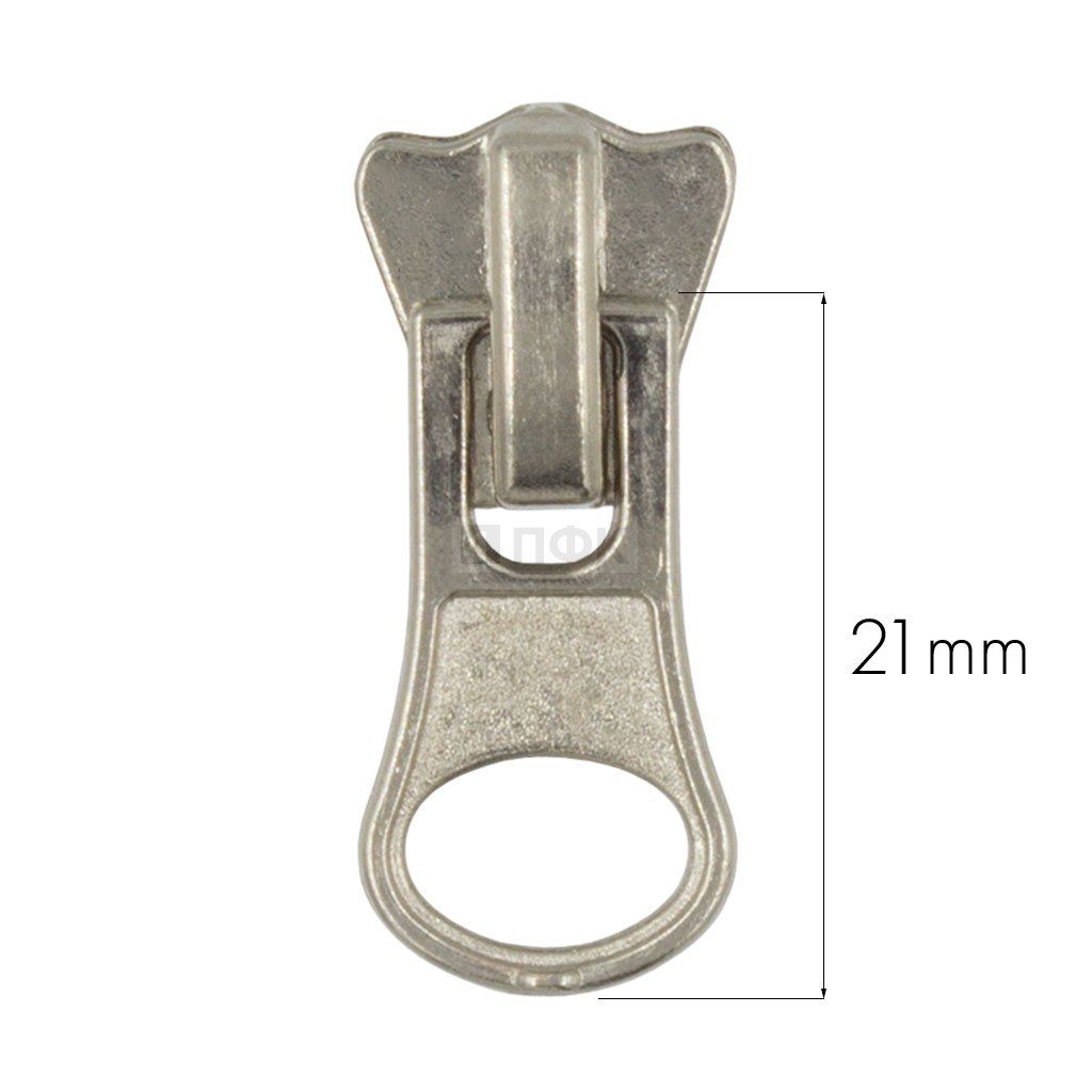 Бегунок трактор тип 5 автомат ГРУША цв никель (уп 500шт/10000шт) 2,8 гр КОРОНА