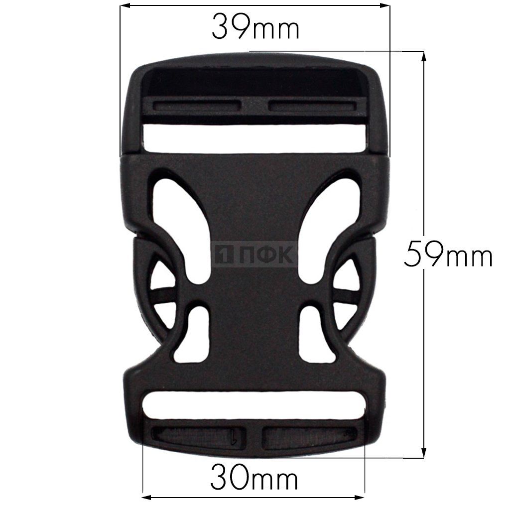Фастекс Ф-30/3 (защелка-трезубец) ПП 30мм цв черный (уп 1000шт) — ПФКР Фастекс Ф-30/3 (защелка-трезубец) ПП 30мм цв черный (уп 1000шт)