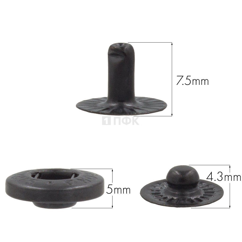 3 Части кнопки для одежды 15мм Альфа сталь цв оксид (уп 720шт) STRONG — ПФКР 3 Части кнопки для одежды 15мм Альфа сталь цв оксид (уп 720шт) STRONG