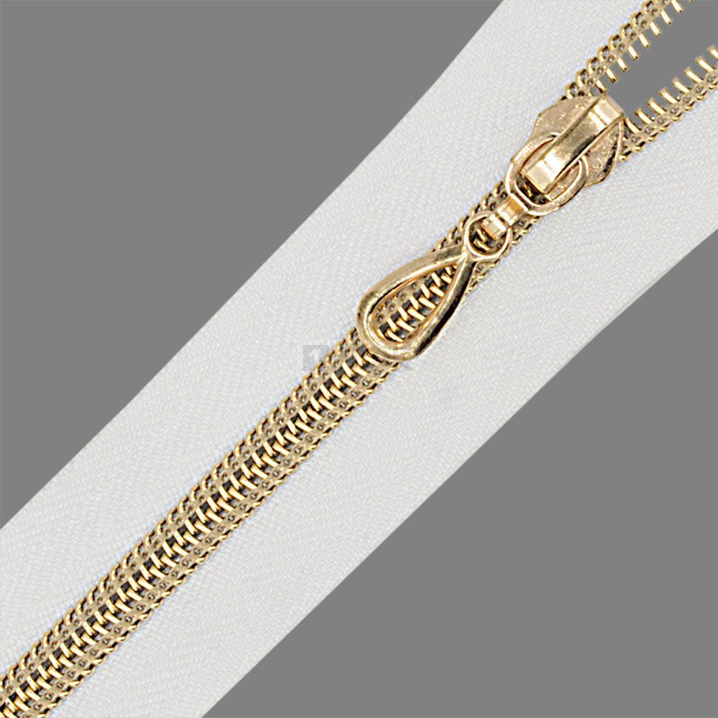 Молния спиральная (витая) тип 7 75см разъем цв 101 зв Rus Gold (уп 100шт) — ПФКР Молния спиральная (витая) тип 7 75см разъем цв 101 зв Rus Gold (уп 100шт)