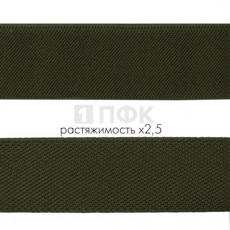 Резинка помочная 40мм цв хаки (уп 20м/160м)