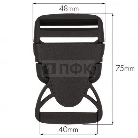 Фастекс (защелка-трезубец) ПП 40мм цв черный арт 1001 (уп 100шт/2000шт) ПФК Фастекс (защелка-трезубец) ПП 40мм цв черный арт 1001 (уп 100шт/2000шт) ПФК