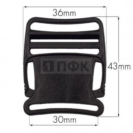 Фастекс Ф-30/2 (защелка-трезубец) ПФЛ 30мм цв черный (уп 1000шт) Фастекс Ф-30/2 (защелка-трезубец) ПФЛ 30мм цв черный (уп 1000шт)