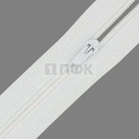 Молния спиральная (витая) тип 3 40см н/р цв 101 (уп 100шт)