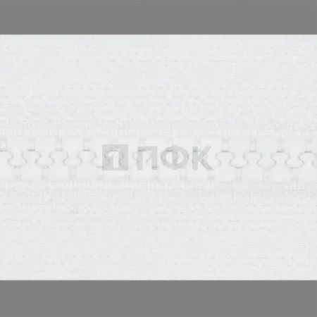 Молния тракторная тип 5 40см разъем цв 101 (уп 50шт) улучшен 26,6 гр/рулонка 4,5гр/бегунок