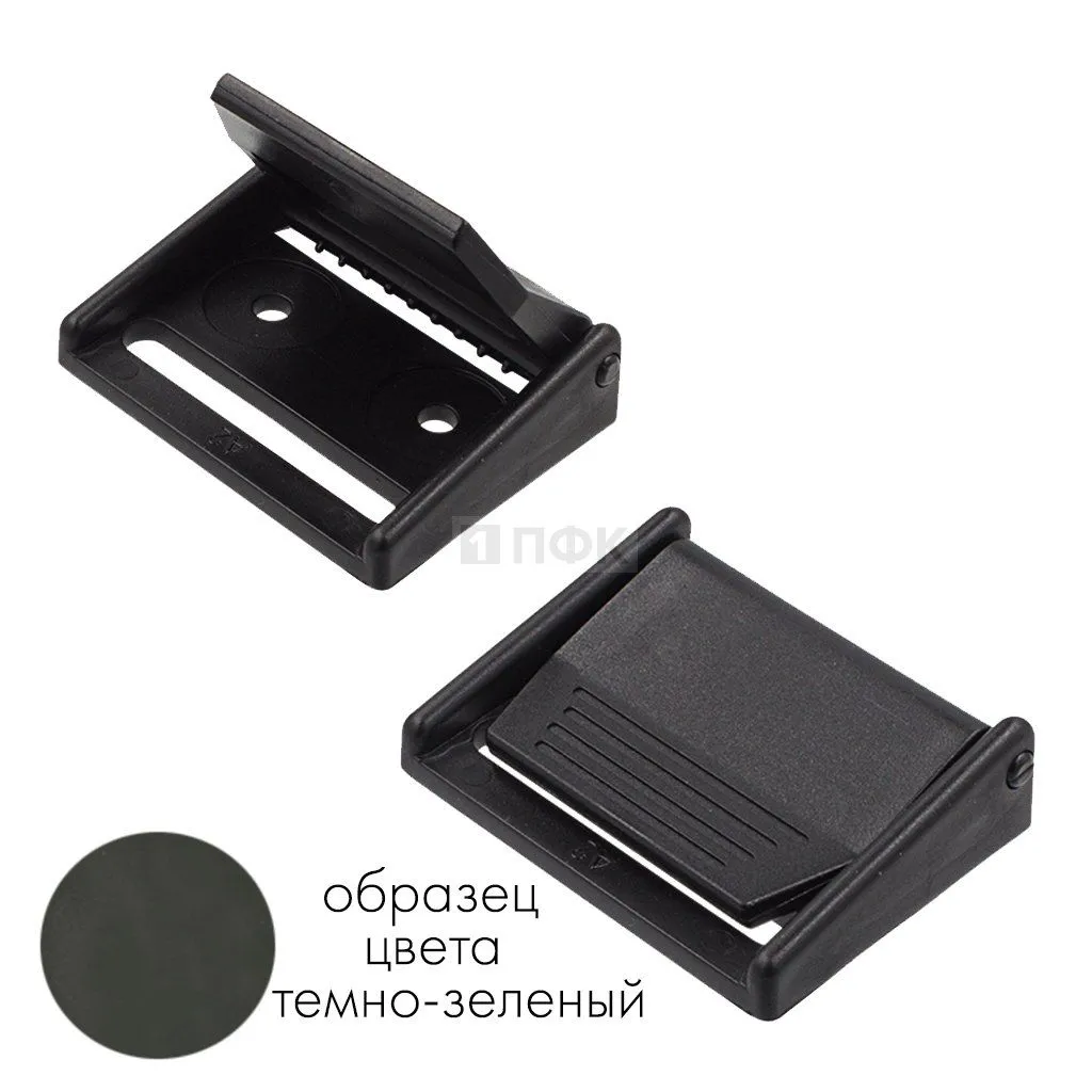 Пряжка FA-40 (самосброс) ПА 40мм цв 08 темно-зеленый (уп 1000шт) — ПФКР Пряжка FA-40 (самосброс) ПА 40мм цв 08 темно-зеленый (уп 1000шт)