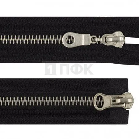 Молния металлическая тип 5 2-ух замковая разъем 100см цв 322 зв никель (уп 50шт) Молния металлическая тип 5 2-ух замковая разъем 100см цв 322 зв никель (уп 50шт)